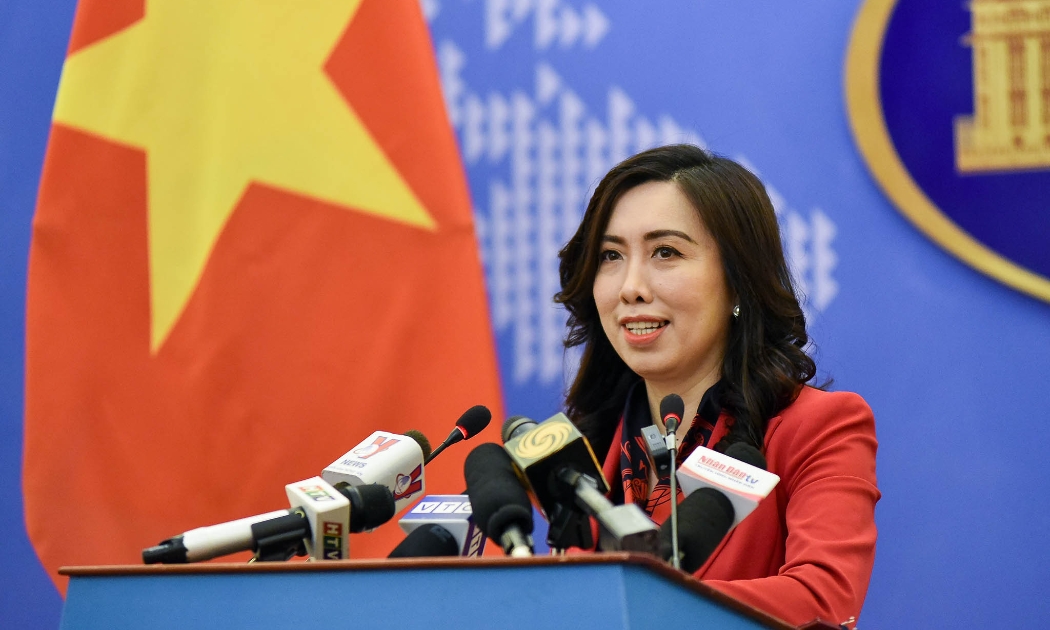 Người Phát ngôn Bộ Ngoại giao Lê Thị Thu Hằng tại họp báo chiều ngày 20/1 - Ảnh: Bộ Ngoại giao