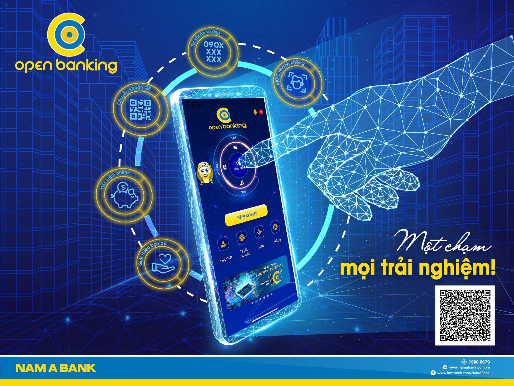 Sử dụng ngân hàng số để giao dịch 365  banking, kể cả ngày Lễ, Tết.