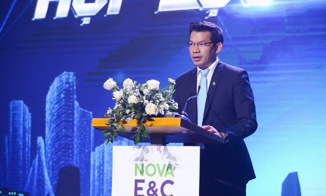 Ông Võ Sĩ Hoài - Phó Tổng Giám đốc Nova E&C phát biểu tại sự kiện.