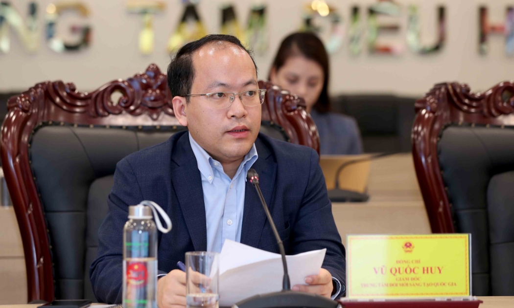 Ông Vũ Quốc Huy, Giám đốc Trung tâm Đổi mới sáng tạo quốc gia (NIC).
