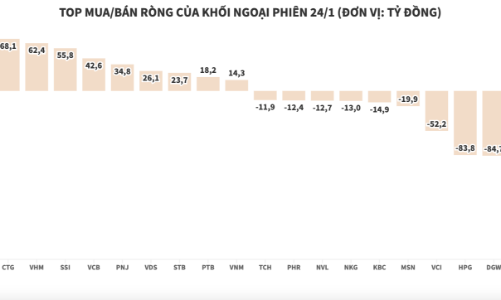 Khối ngoại bán ròng VIC, tập trung tiền gom cổ phiếu ngân hàng và chứng khoán