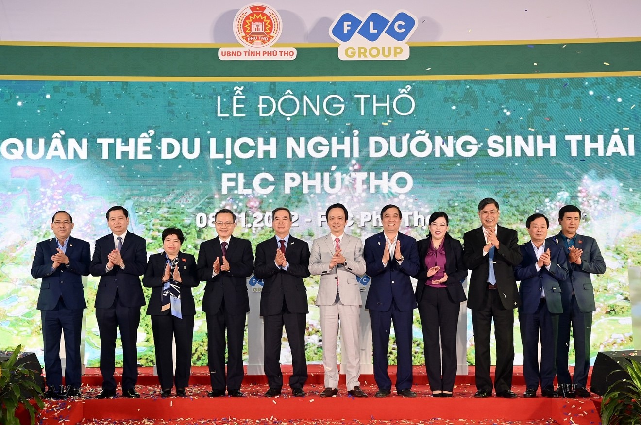 FLC vừa khởi công quần thể du lịch FLC Phú Thọ ngày 8/1 tại Việt Trì.