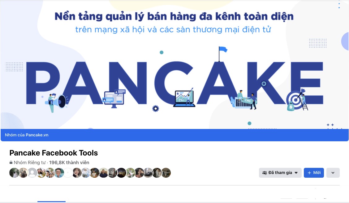 Pancake đã xây dựng cộng đồng người bán lớn mạnh.