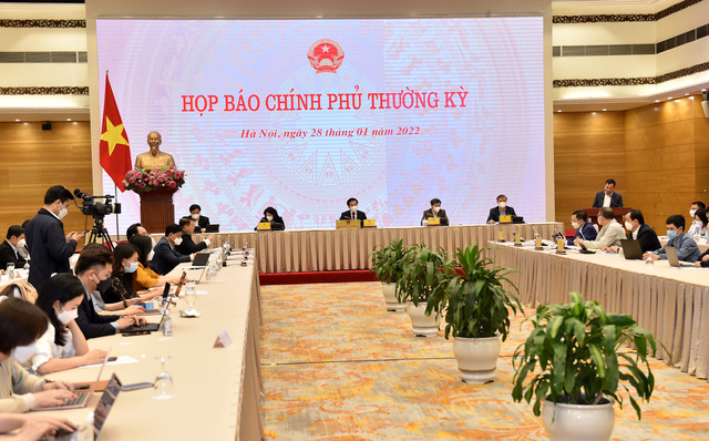 Toàn cảnh họp báo - Ảnh: VGP