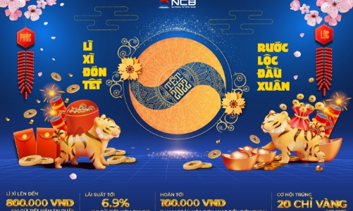 Cơ hội trúng vàng khi giao dịch đầu xuân tại NCB