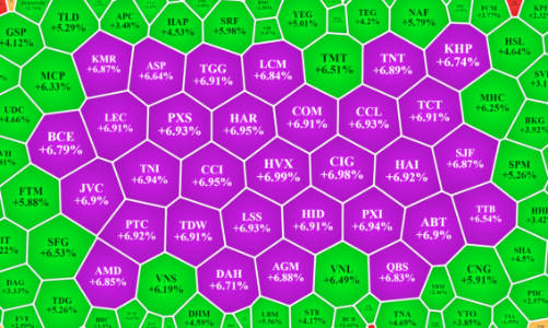 Thị trường “lì xì” đầu năm, gần 120 mã kịch trần