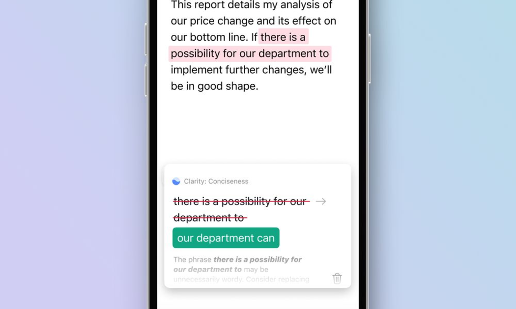 Giao diện của Grammarly - Nguồn: Grammarly