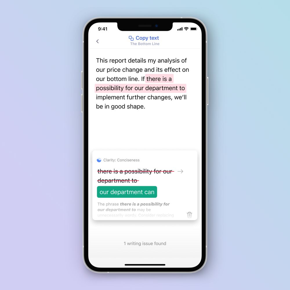 Giao diện của Grammarly - Nguồn: Grammarly 