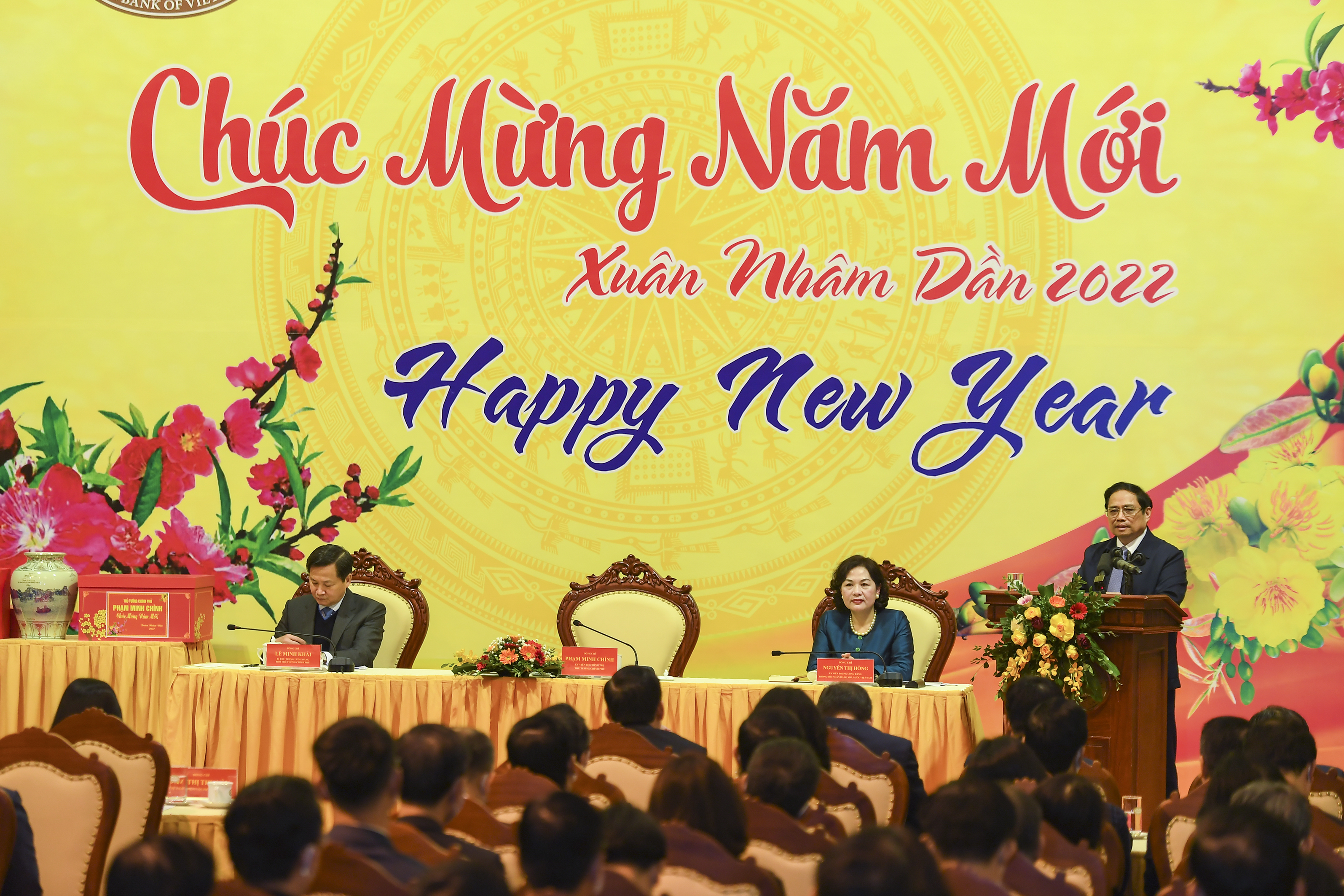 Thủ tướng Phạm Minh Chính tại cuộc gặp mặt khai xuân ngành ngân hàng
