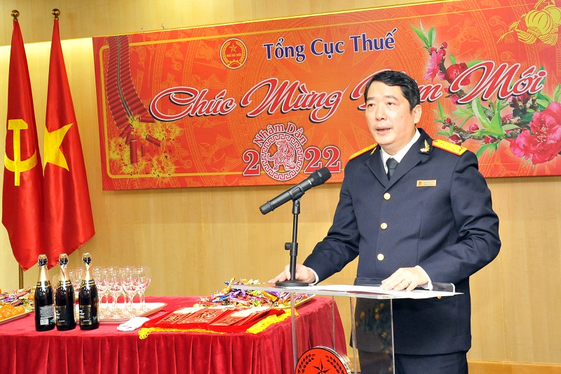 Tổng cục trưởng Tổng cục Thuế Cao Anh Tuấn chỉ rõ các công việc trọng tâm cần khẩn trương triển khai để hoàn thành mục tiêu, chỉ tiêu đề ra của năm 2022.