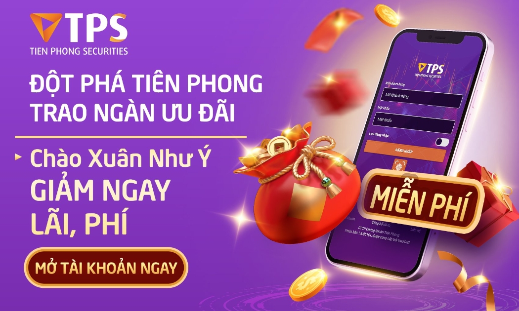 Nhiều ưu đãi hấp dẫn cho khách hàng mở mới tài khoản chứng khoán qua eKYC và tham gia giao dịch tại TPS đầu Xuân 2022.