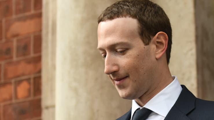 CEO Mark Zuckerberg của Facebook - Ảnh: Getty/CNBC.