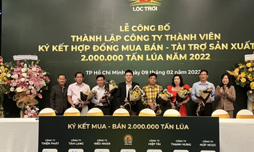 Tập đoàn Lộc Trời tài trợ sản xuất 2 triệu tấn lúa, trị giá hơn 12.000 tỷ đồng