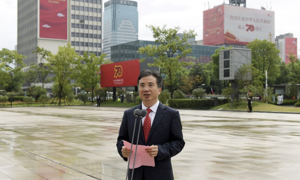 Ông Zhou Jiangyong, cựu Bí thư thành uỷ Hàng Châu, vào năm 2019 - Ảnh: Getty/Bloomberg.