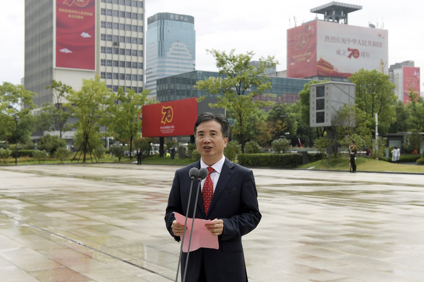 Ông Zhou Jiangyong, cựu Bí thư thành uỷ Hàng Châu, vào năm 2019 - Ảnh: Getty/Bloomberg.