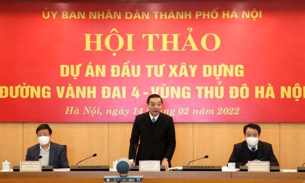 Chủ tịch UBND TP. Hà Nội Chu Ngọc Anh chủ trì hội thảo.
