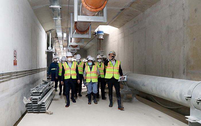 Lãnh đạo thành phố Hà Nội kiểm tra tiến độ dự án Nhà máy xử lý nước thải Yên Xá trong những ngày đầu năm