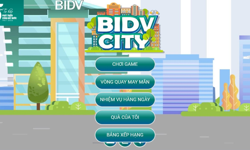 Giao diện BIDV City.