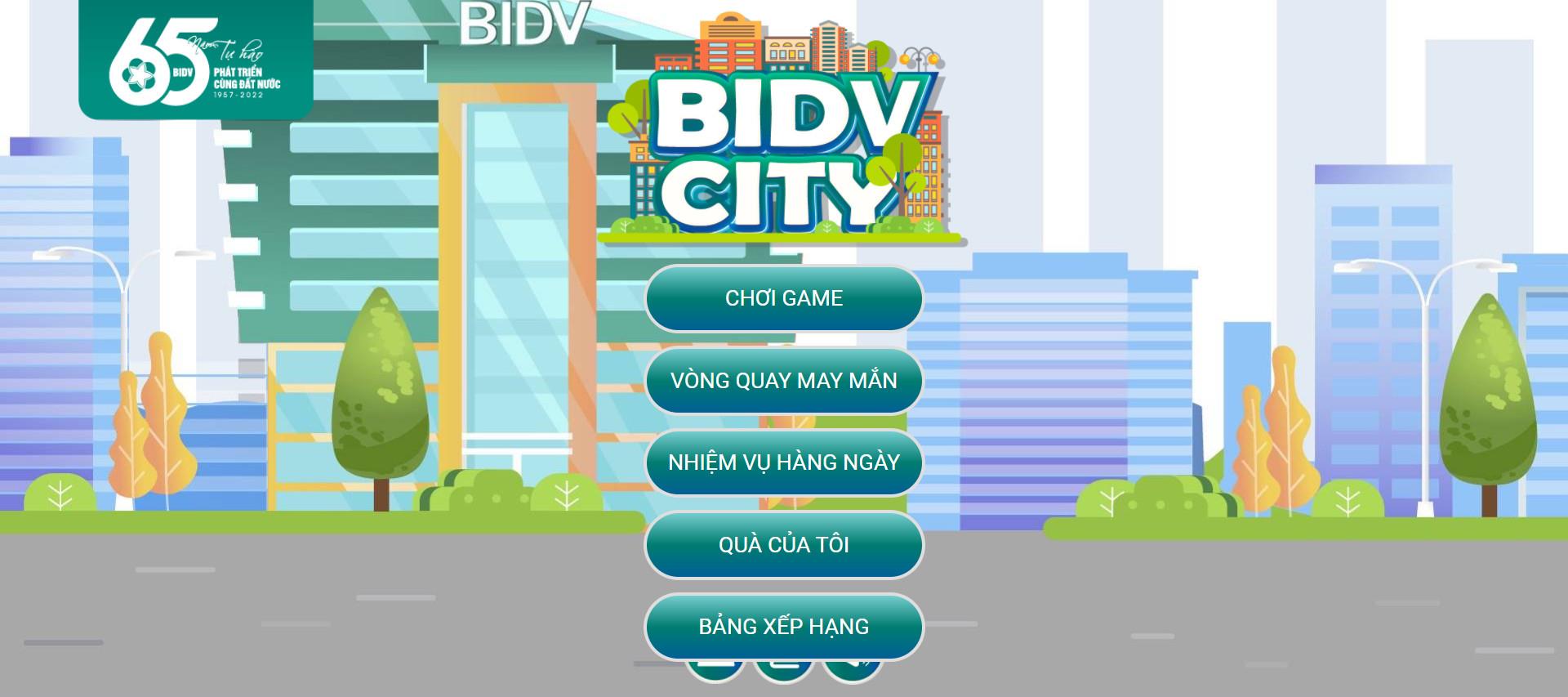Giao diện BIDV City.