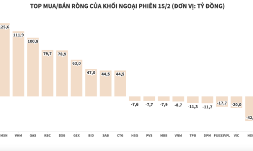 Khối ngoại mua ròng đột biến, rải tiền ở nhiều nhóm ngành
