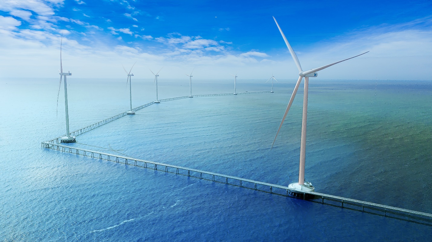 Nhà máy điện gió số 7, tỉnh Sóc Trăng đã hoà lưới điện Quốc gia vào tháng 10/2021.