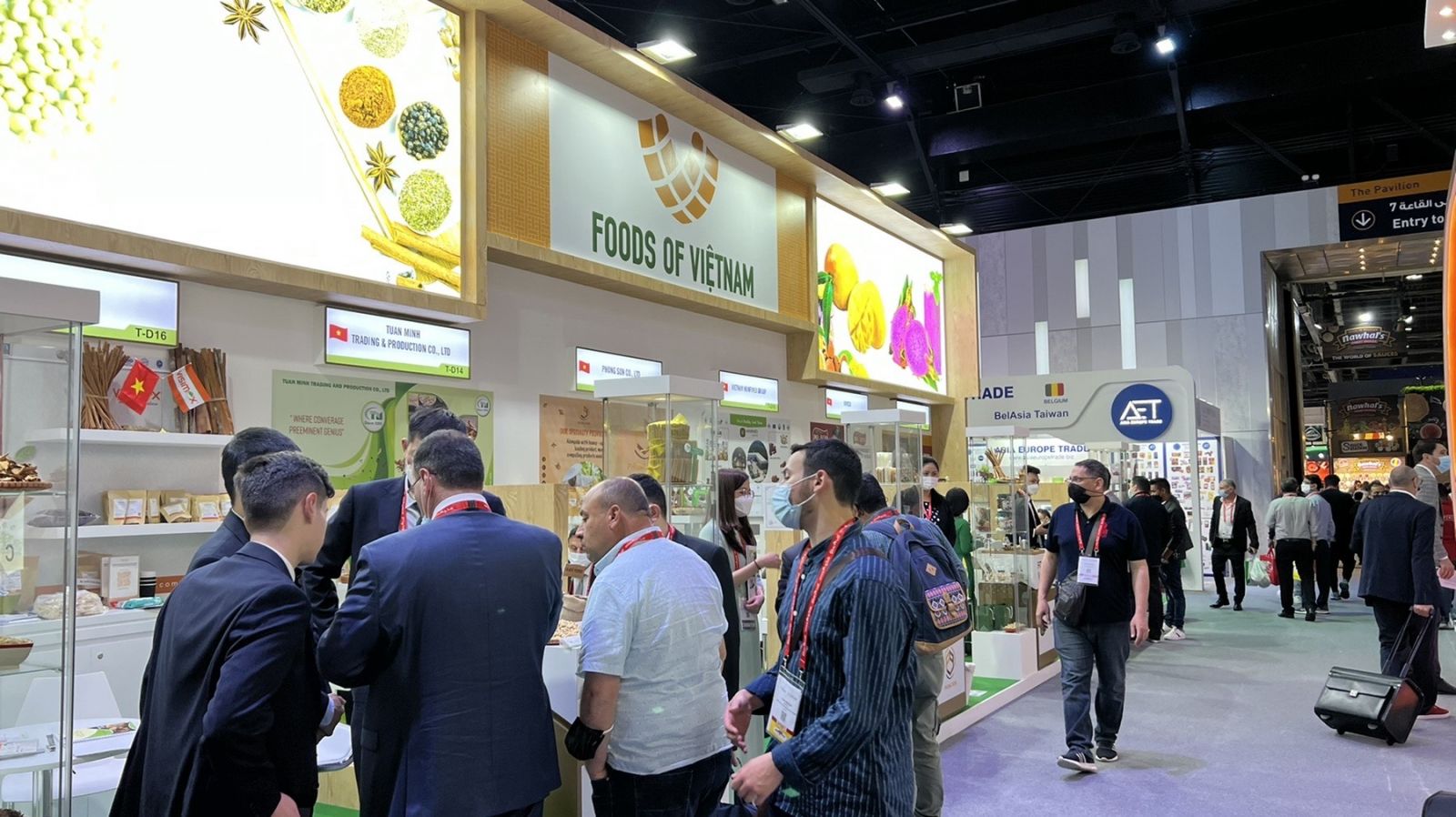 Gian hàng Việt Nam tại Hội chợ Gulfood Dubai 2022. 