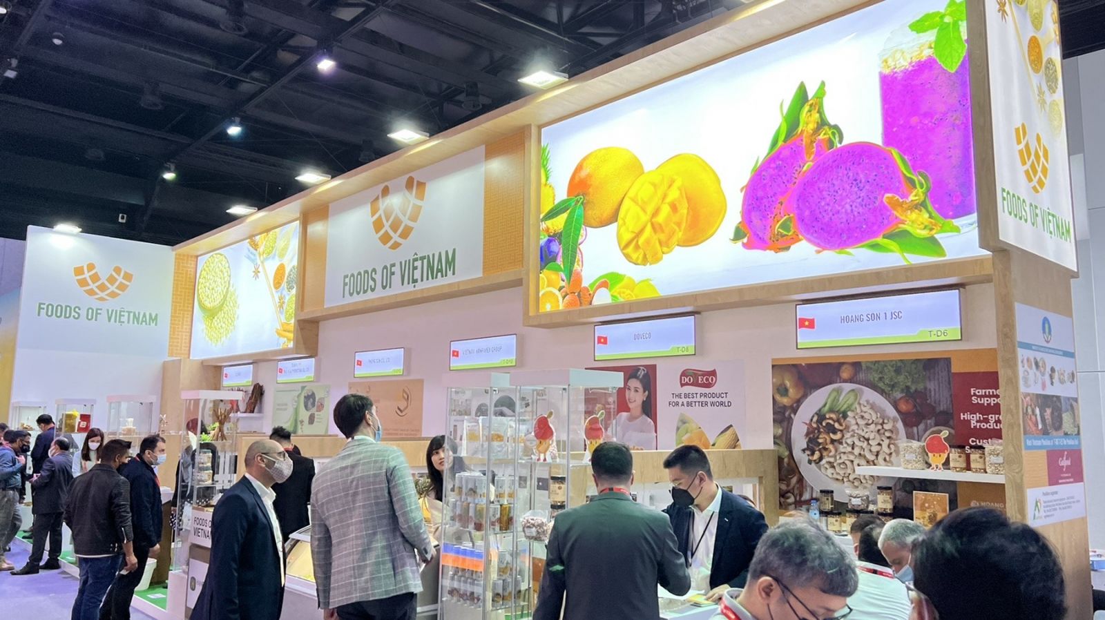 Gian hàng Việt Nam tại Hội chợ Gulfood Dubai 2022.