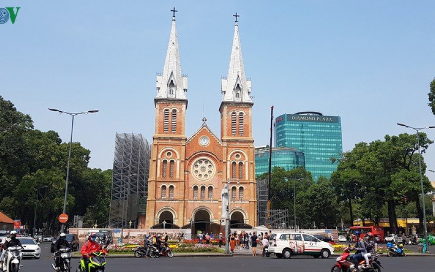 Nhà thờ Đức Bà tại trung tâm TP.HCM.