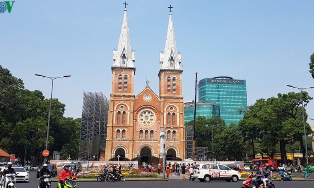 Nhà thờ Đức Bà tại trung tâm TP.HCM.
