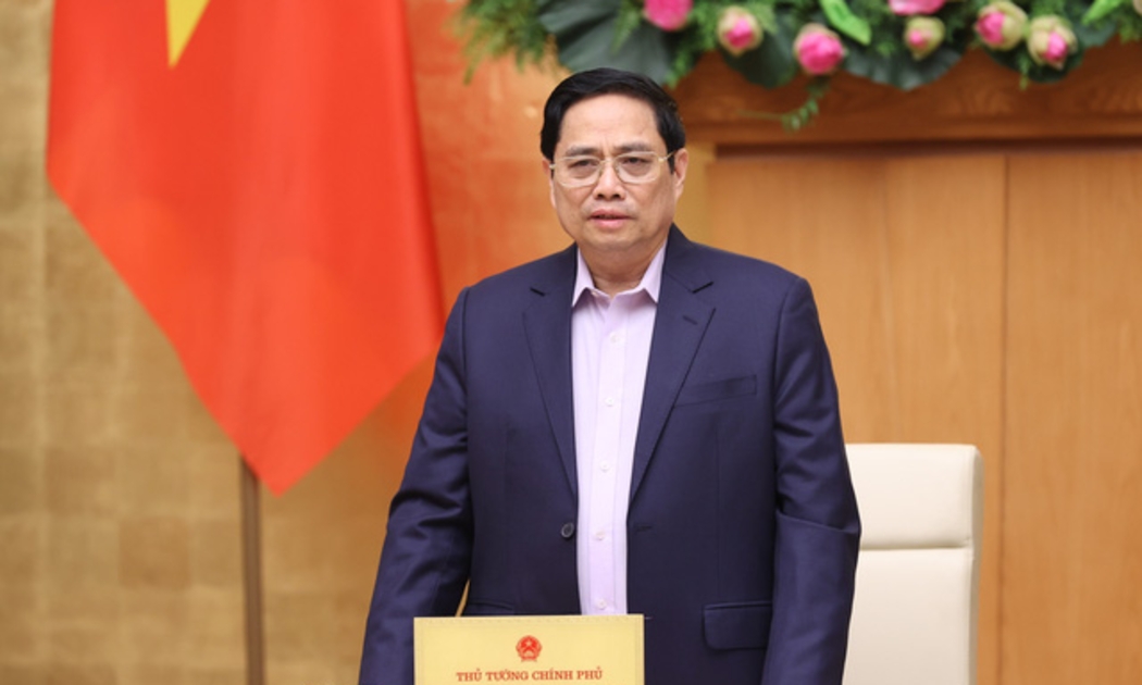 Thủ tướng Phạm Minh Chính phát biểu tại phiên họp - Ảnh: VGP