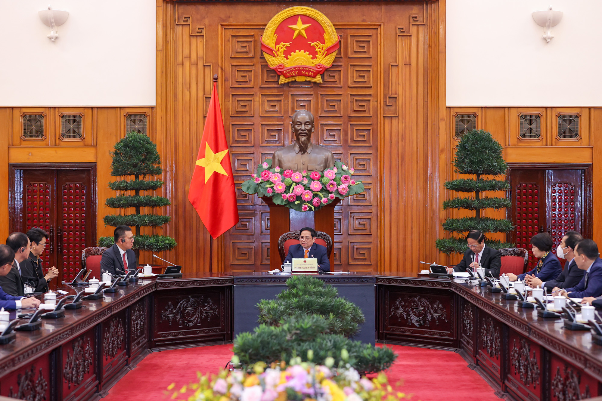 Toàn cảnh buổi tiếp - Ảnh: VGP