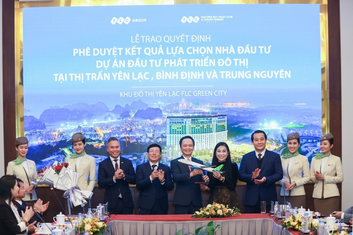 Buổi l&agrave;m việc giữa l&atilde;nh đạo tỉnh Vĩnh Ph&uacute;c v&agrave; Tập đo&agrave;n FLC.