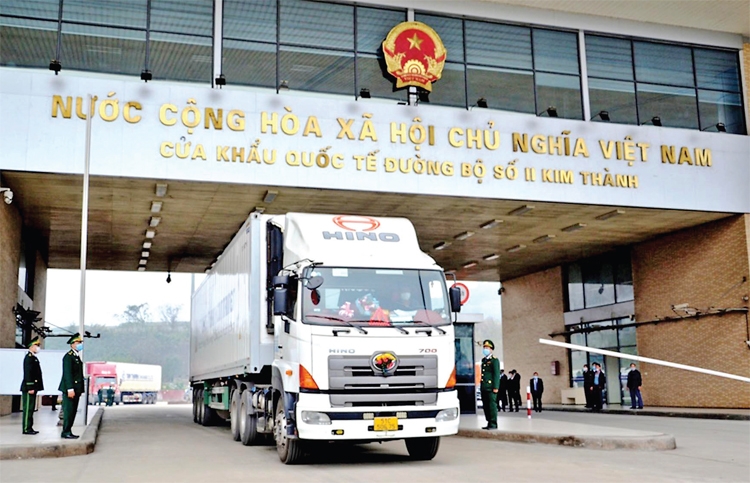 Xuất khẩu qua Cửa khẩu Quốc tế đường bộ số II Kim Thành (Lào Cai)