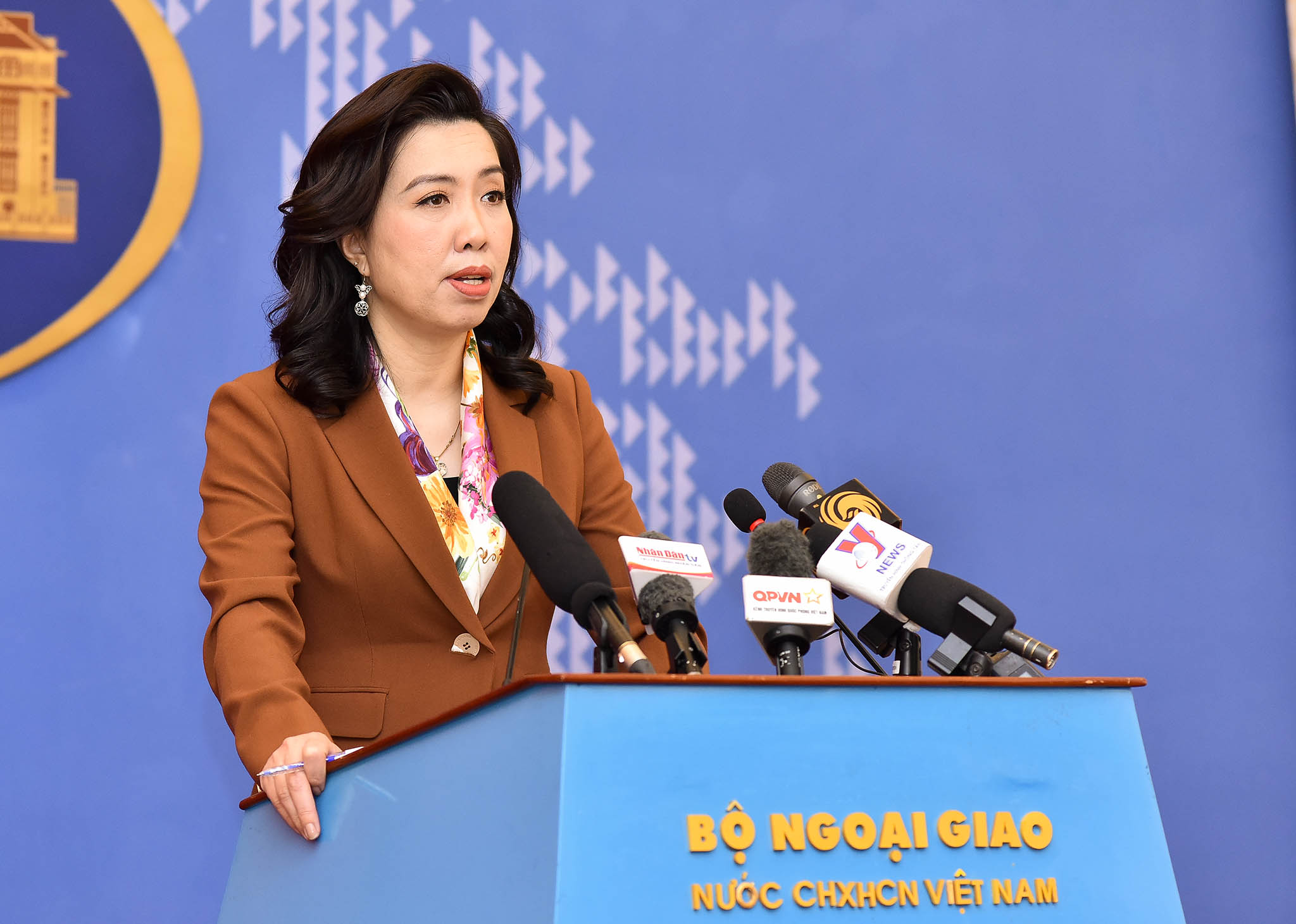 Người phát ngôn Bộ Ngoại giao Lê Thị Thu Hằng - Ảnh: Bộ Ngoại giao