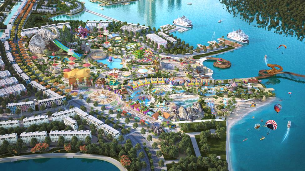 Legend Park - Công viên nước trên biển đầu tiên có quy mô 25ha nằm ngay kế bên phân khu Cát Long.