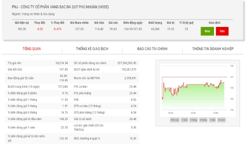 PNJ chào bán 15 triệu cổ phiếu riêng lẻ với giá 95.000 đồng/cổ phiếu