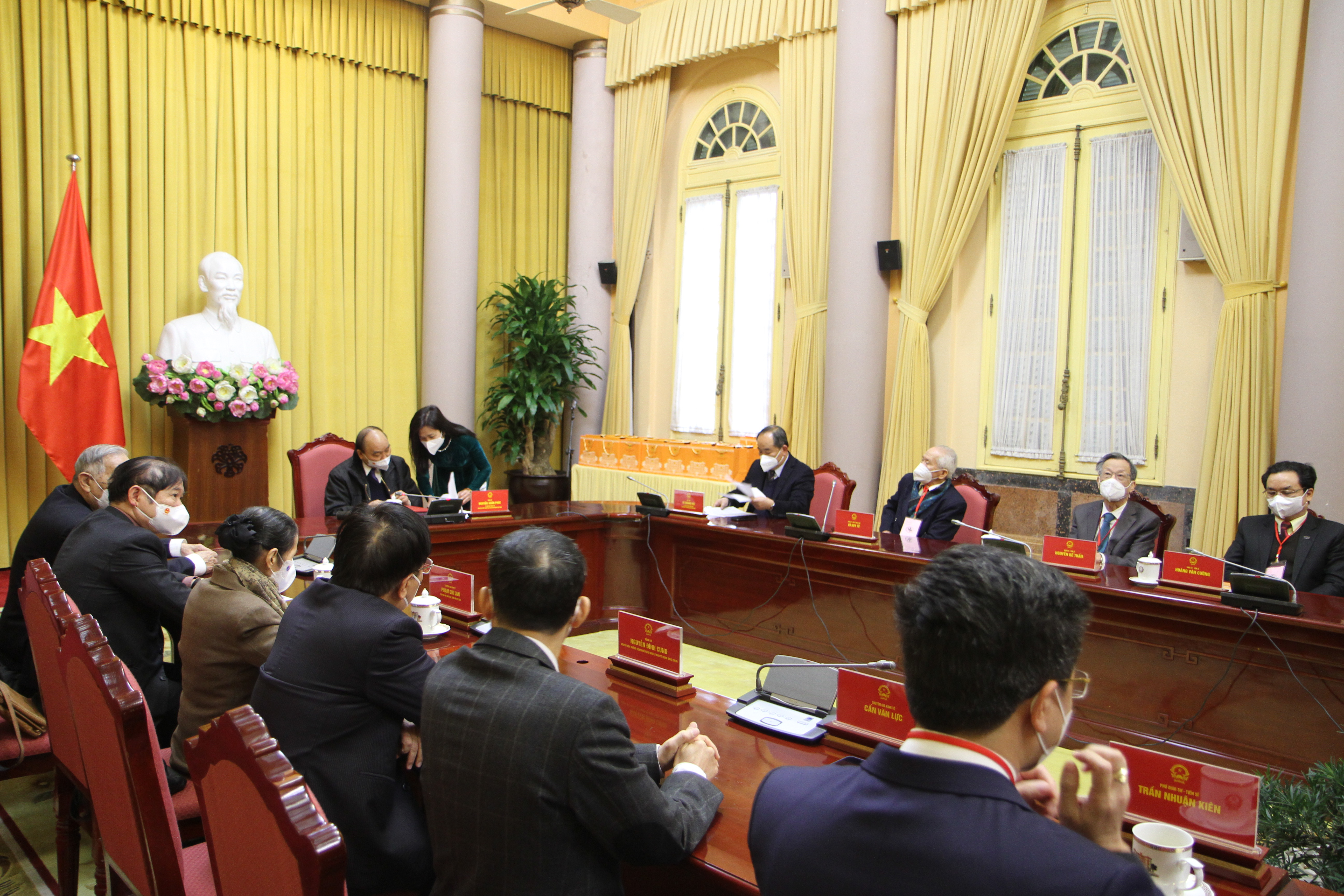 To&agrave;n cảnh buổi tiếp kiến ng&agrave;y 22/02/2022.&nbsp;