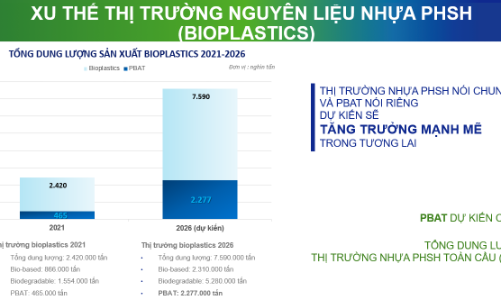 An Phát Holdings bắt nhịp thị trường nguyên liệu nhựa phân hủy sinh học PBAT thế giới