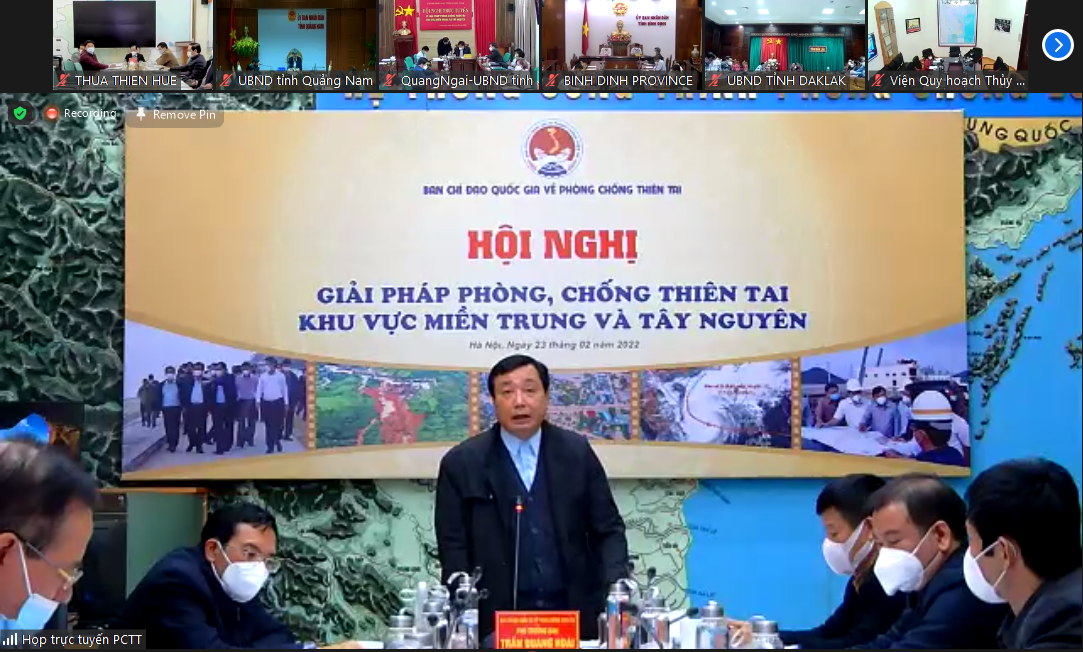 Hội nghị diễn ra theo hình thức trực tuyến vào chiều 23/2/2022.