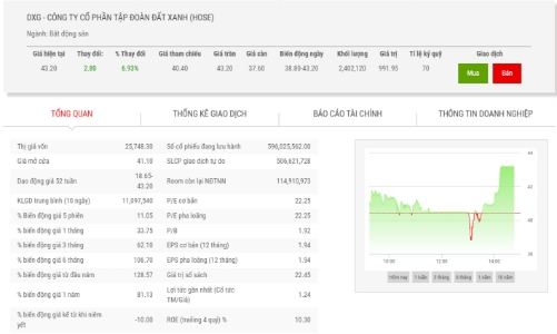 Chủ tịch dự chi 864 tỷ đồng mua 20 triệu cổ phiếu DXG