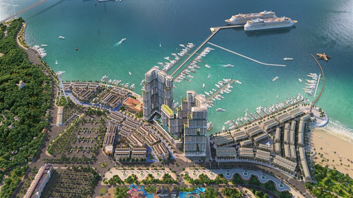 Tổ hợp bất động sản giải trí Sun Marina sắp hoàn thiện gần Cảng tàu khách quốc tế Hạ Long, Quảng Ninh