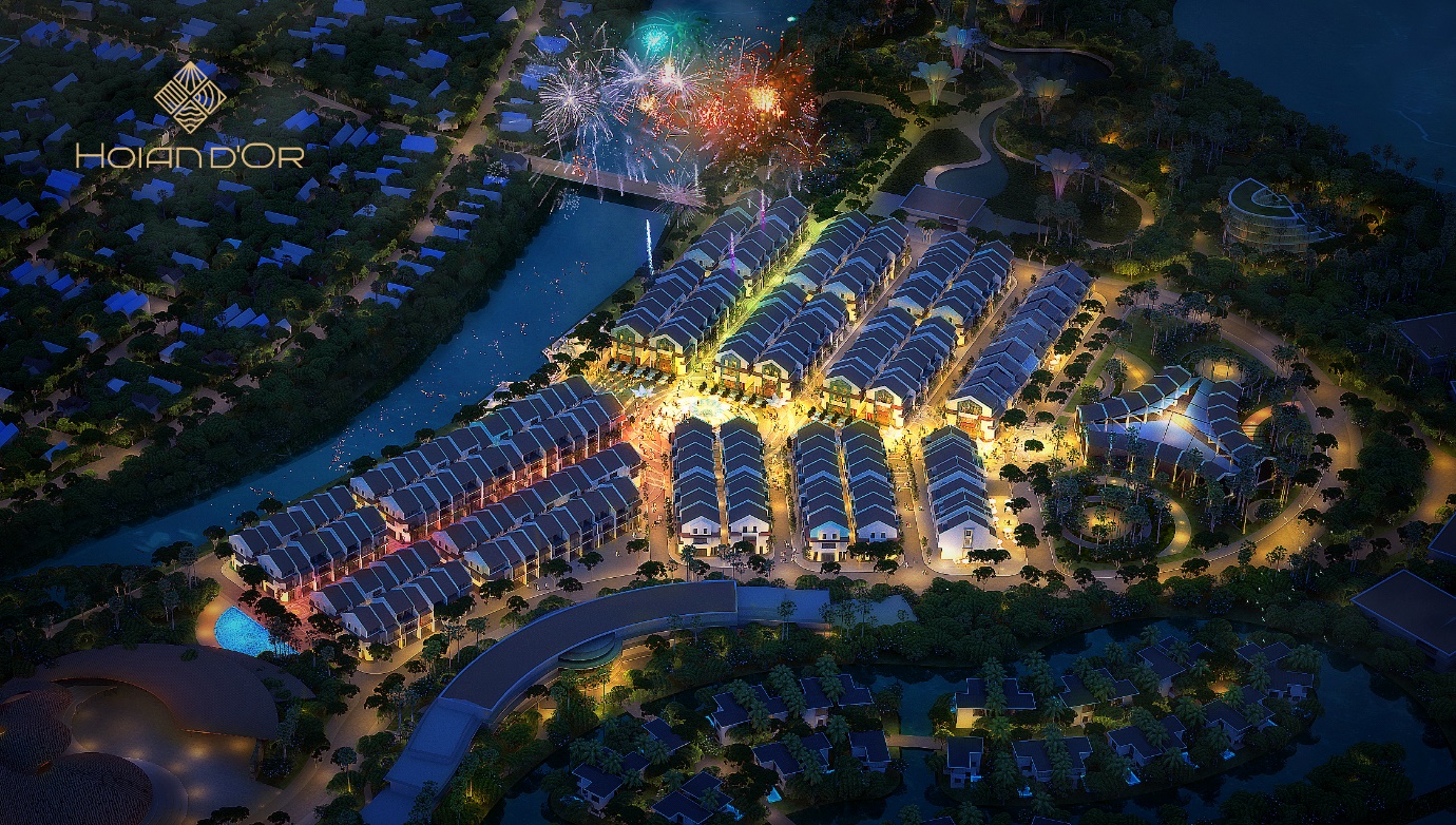 Maison de Ville l&agrave; t&acirc;m điểm của Hoian d&rsquo;Or, nơi giao thoa ba trục Văn h&oacute;a, Sinh th&aacute;i v&agrave; Thương mại.