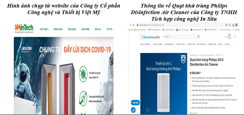 Hai doanh nghiệp giới thiệu sản phẩm điện tử diệt được Covid -19 bị cơ quan chức năng "tuýt còi" 