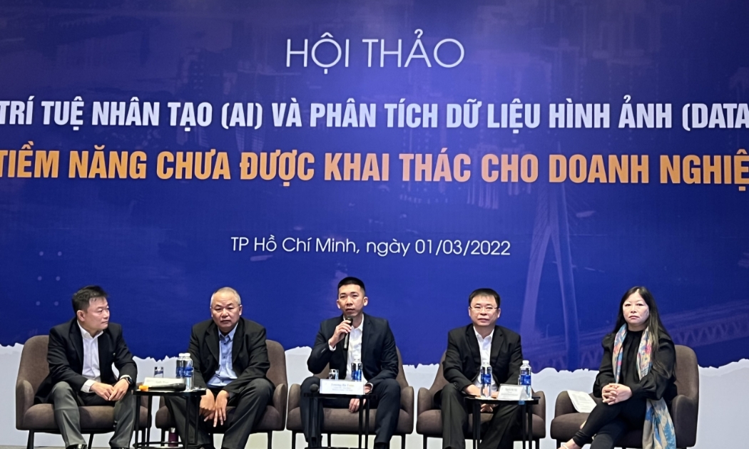 Các diễn giả tại Hội thảo AI và Big Data chưa được khai thác hết tiềm năng cho doanh nghiệp sáng 1/3/2022 tại TP.HCM.