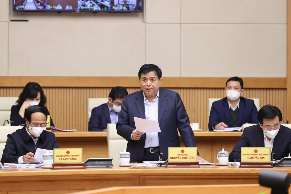 Bộ trưởng Bộ Kế hoạch v&agrave; Đầu tư Nguyễn Ch&iacute; Dũng ph&aacute;t biểu tại Hội nghị trực tuyến to&agrave;n quốc về đẩy nhanh tiến độ quy hoạch v&agrave; tham vấn về Định hướng Quy hoạch tổng thể quốc gia thời kỳ 2021 &ndash; 2030, tầm nh&igrave;n đến năm 2050 do Thủ tướng Phạm Ch&iacute;nh chủ tr&igrave;.
