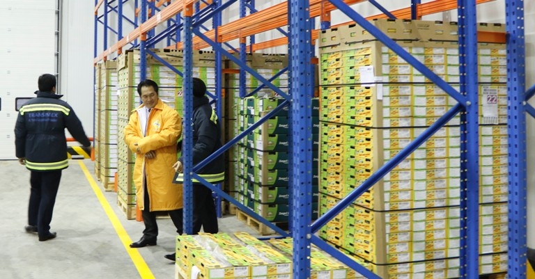 Kho lạnh tại Trung tâm Logistics Transimex Đà Nẵng.