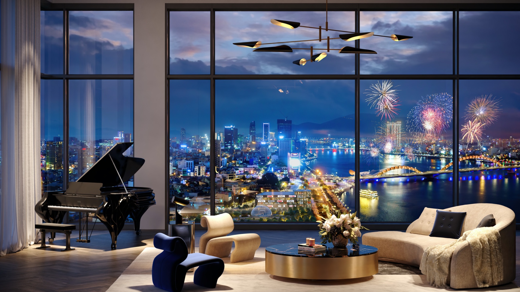 Tầm nhìn hướng sông Hàn của dự án The Royal - Boutique Hotel & Condo Danang.