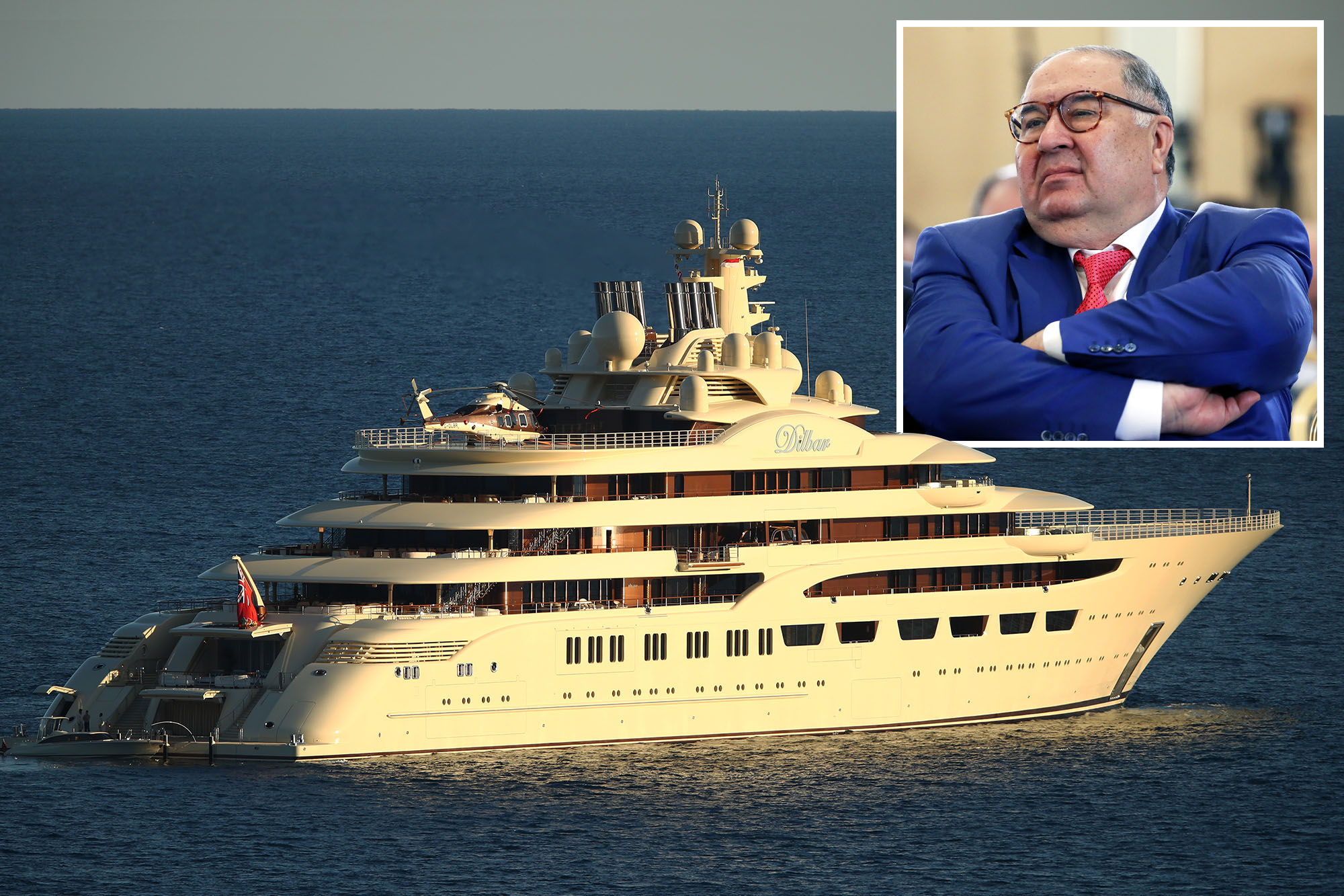 Siêu du thuyền Dilbar của tỷ phú Nga Alisher Usmanov - Ảnh: Getty Images