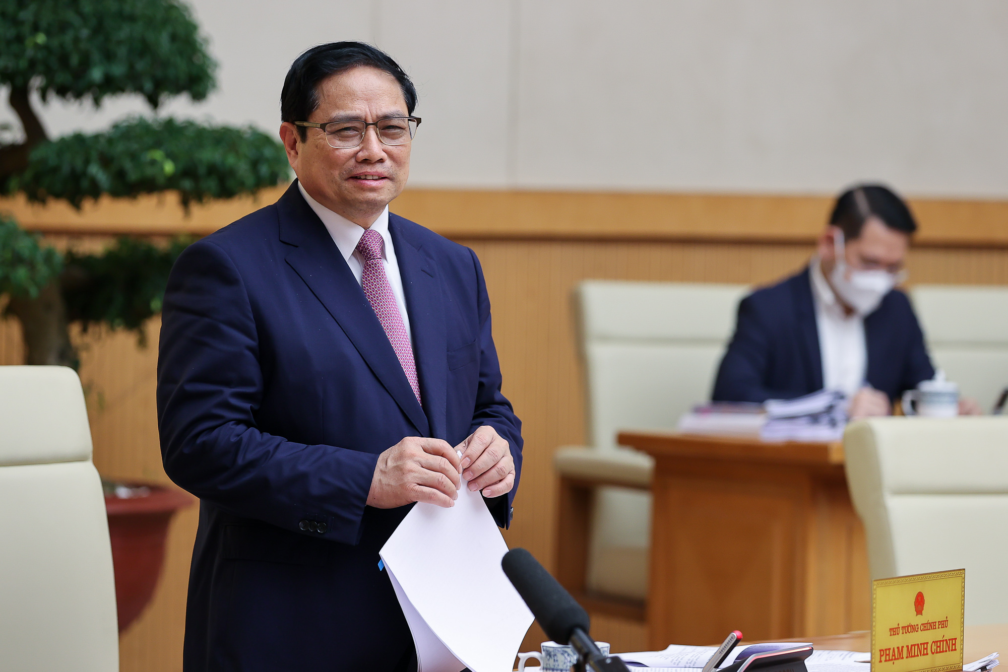 Thủ tướng phát biểu tại phiên họp - Ảnh: VGP