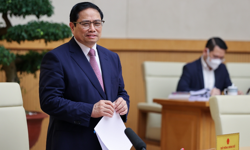 Thủ tướng phát biểu tại phiên họp - Ảnh: VGP